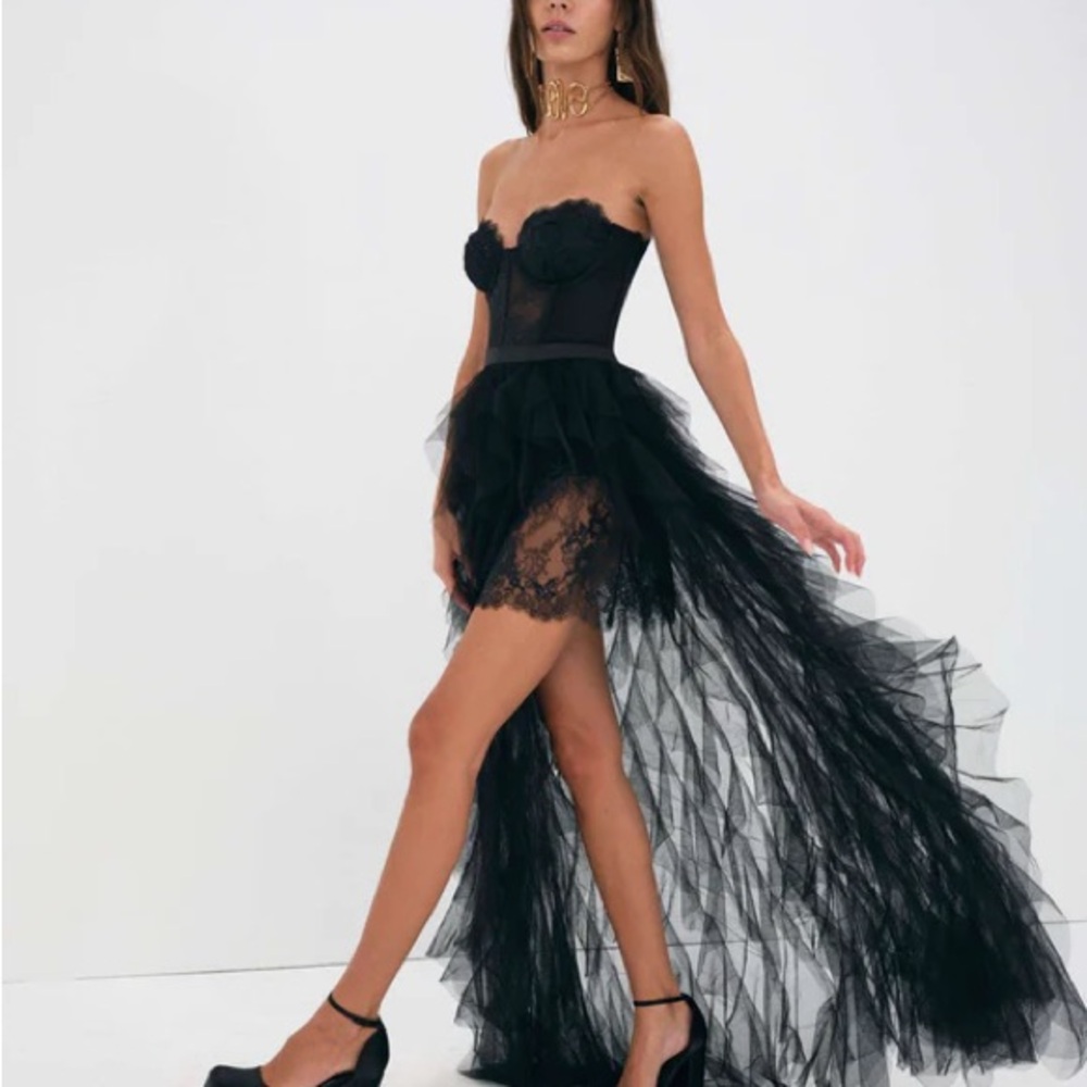 For love and lemons bustier gown